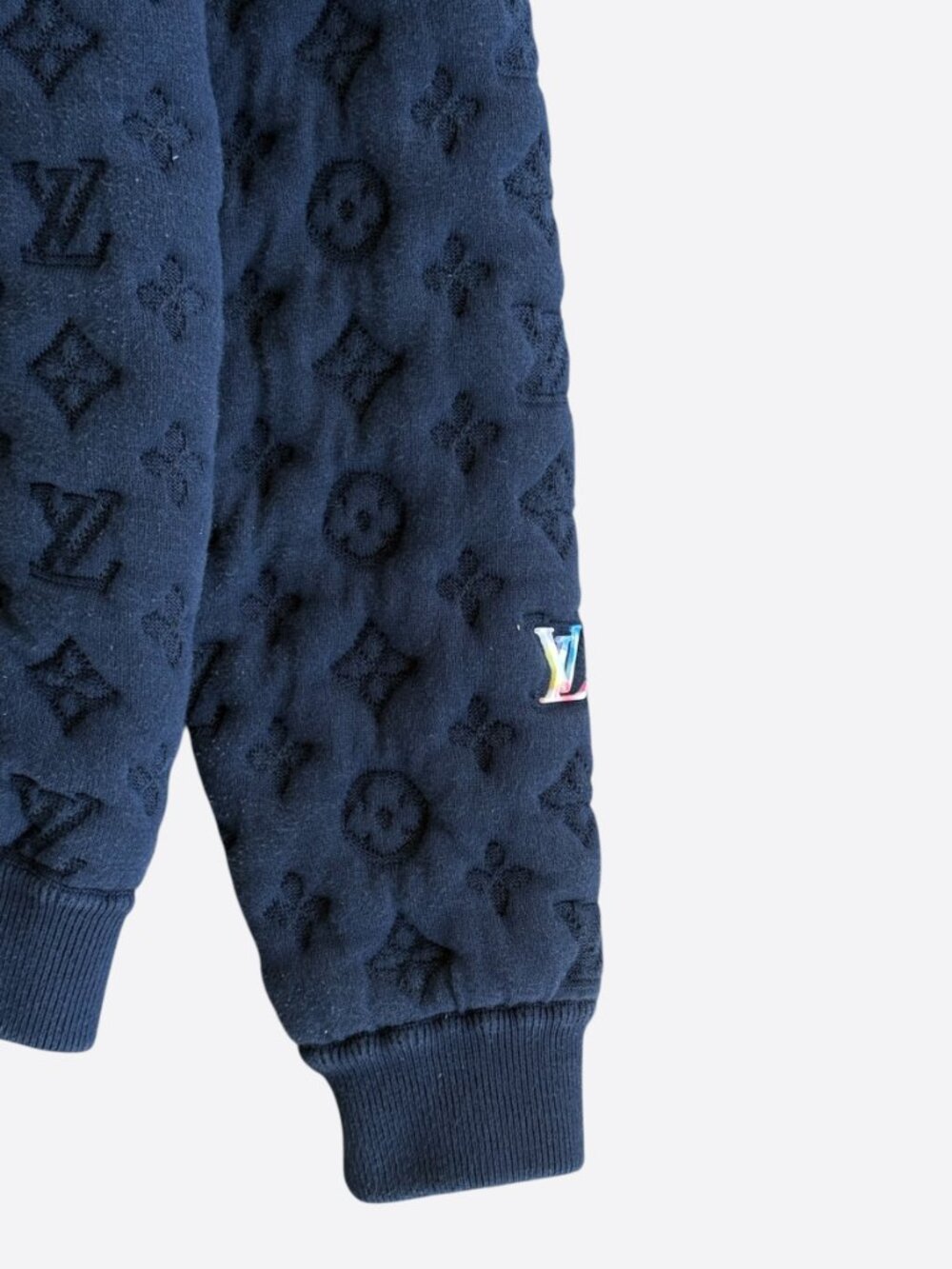 Louis Vuitton Navy Watercolor Monogram Bomber - Picture 4 of 7